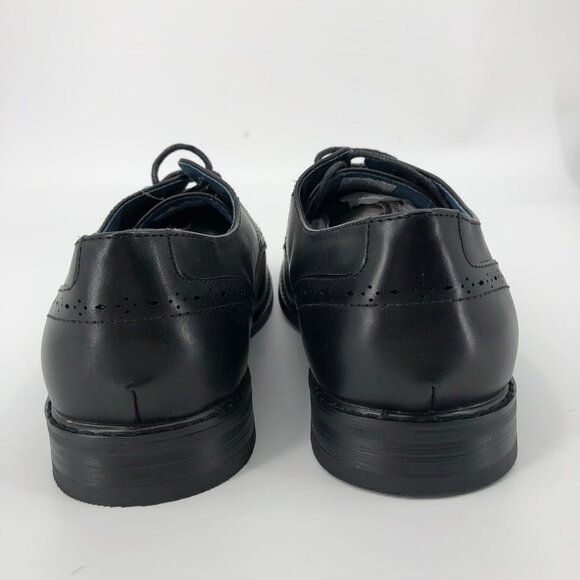 Bruno Marc Black Leather Oxford Shoes | New Without Tags main image 5